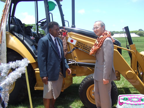 Hand Over Ceremony of a new backhoe to the Singatoka Town Council